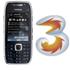Nokia E75 Silver/black Tre