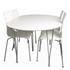 Pisa Matgrupp, vit 220 cm + 6st stolar, Modernt matbord med 6st matchande stolar