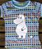 Mumin blommig top, Ljusblå