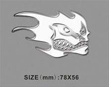 Bild Emblem CarLogo - Flaming Skull