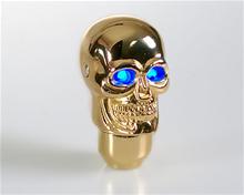Bild Växelspak Skull-Gold LED Blue-eye