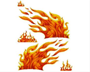 Bild Fire Flames - CarTattoo