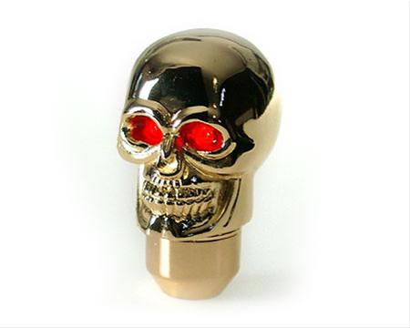 Bild Växelspak Skull-Gold LED Red-eye