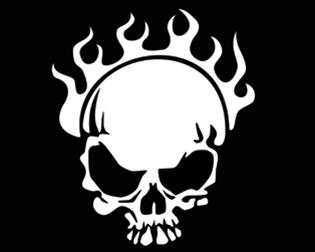 Bild Skull 02 - Flames