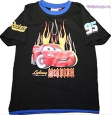 Bild Cars t-shirt, svart eld