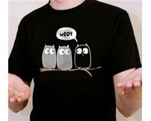 Bild The owl says w00t T-Shirt - XL