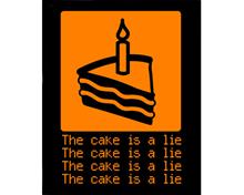 Bild The cake is a lie T-Shirt - XXL