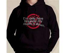 Bild Im only here because my realm is down v2 Hoody - S