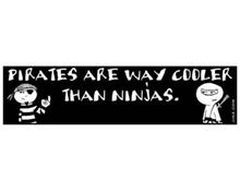 Bild Pirates cooler than Ninjas - KlistermÃ¤rke 