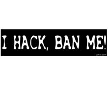 Bild I Hack, Ban Me - KlistermÃ¤rke 