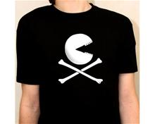 Bild Pacman Skull And Bones T-Shirt - XL