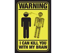 Bild Kill With Brain - KlistermÃ¤rke 