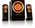 Vivente 2.1 Subwoofer System, black/orange 