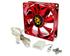 Silent Anodized LED Fan 80mm Red 