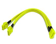 Bild 4-pin UV Y-Cable with LED - Yellow 