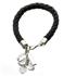 Svart armband med bergkristall