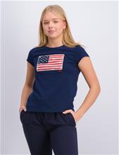 Bild Polo Ralph Lauren, FLAG TEE, Blå, T-shirts till Tjej, M