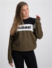 Bild Hummel, hmlCLAES SWEATSHIRT, Grön, Tröjor/Sweatshirts till Tjej, 140 cm