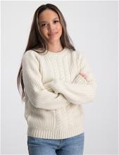 Bild Scotch & Soda, Sequin cable knit pullover, Cremefärgad, Tröjor/Sweatshirts till Tjej, 170 cm