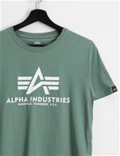 Bild Alpha Industries, Basic T, Grön, T-shirts till Unisex, 16 år