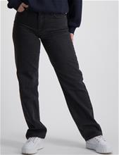 Bild Grunt, Nadia Midrise Straight Black, Svart, Jeans till Tjej, 134 cm