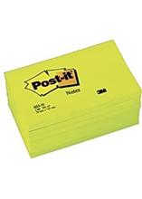 Bild Post-it neon 655-N 76x127mm gul 