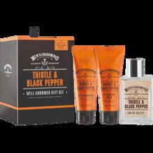 Bild Scottish Fine Soap Company - Thistle & Black Pepper Well Groomed Gift Set 2x75ml Tubes, 1x50ml EDT