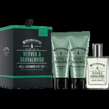 Bild Scottish Fine Soap Company - Vetiver & Sandalwood Well Groomed Gift Set 2x75ml Tubes, 1x50ml EDT