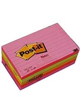 Bild Post-it linjerat 635-5AN 76x127mm neon 