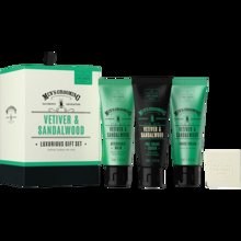 Bild Scottish Fine Soap Company - Vetiver & Sandalwood Luxurious Gift Set 3x75ml Tubes, 1x40g Soap, Drum