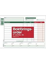 Bild Blankett bokföringsorder A5L 50 blad /10 ST