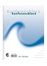 Bild Konferensblock A5 linj 2 hål 80 mm 