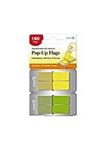 Bild Index Pop-up flags 45x12 lime gul 2/fp Märkflikar