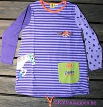 Bild Pippi Långstrump klänning, långärmad lila