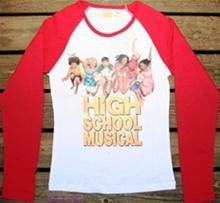 Bild High School Musical, HSM t-shirt, vit m. röd ärm