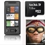 Bild Sony Ericsson Xperia X1 Black + Hancock Film På Sd Micro 1Gb