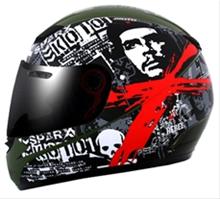 Bild SparX S-07 Rebel Green, ink. extra ljust tonat visir