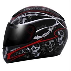 Bild SparX S-07 Skullz, ink. extra ljust tonat visir