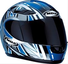 Bild AGV/MDS EDGE RAY Silver/Blå/Svart
