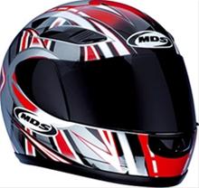 Bild AGV/MDS EDGE RAY Silver/Röd/Svart