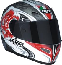 Bild AGV TI-TECH EVO Rose, Vit/Röd/Grå