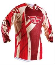 Bild FLY Crosströja 208 Evolution Vinröd/Röd