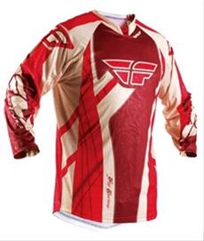 Bild FLY Crosströja 208 Evolution Vinröd/Röd