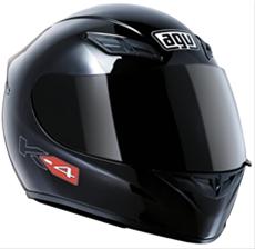 Bild AGV K-4 Solid Svart Blank