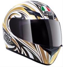Bild AGV K-3 Basic Evil, Vit/Guld