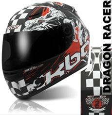 Bild KBC DRAGON RACER, BlackRed/White (VR-1X) 2009!