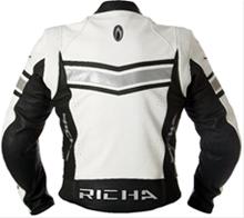 Bild RICHA Herrjacka, Skinn Spiker, Vit