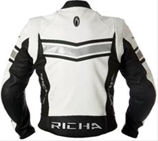 Bild RICHA Herrjacka, Skinn Spiker, Vit