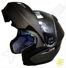 Bild MT-Helmets Zero, Matt Svart med Solvisir