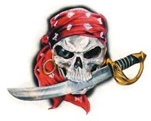 Bild Diabolic Pirate Skull - 11x9
